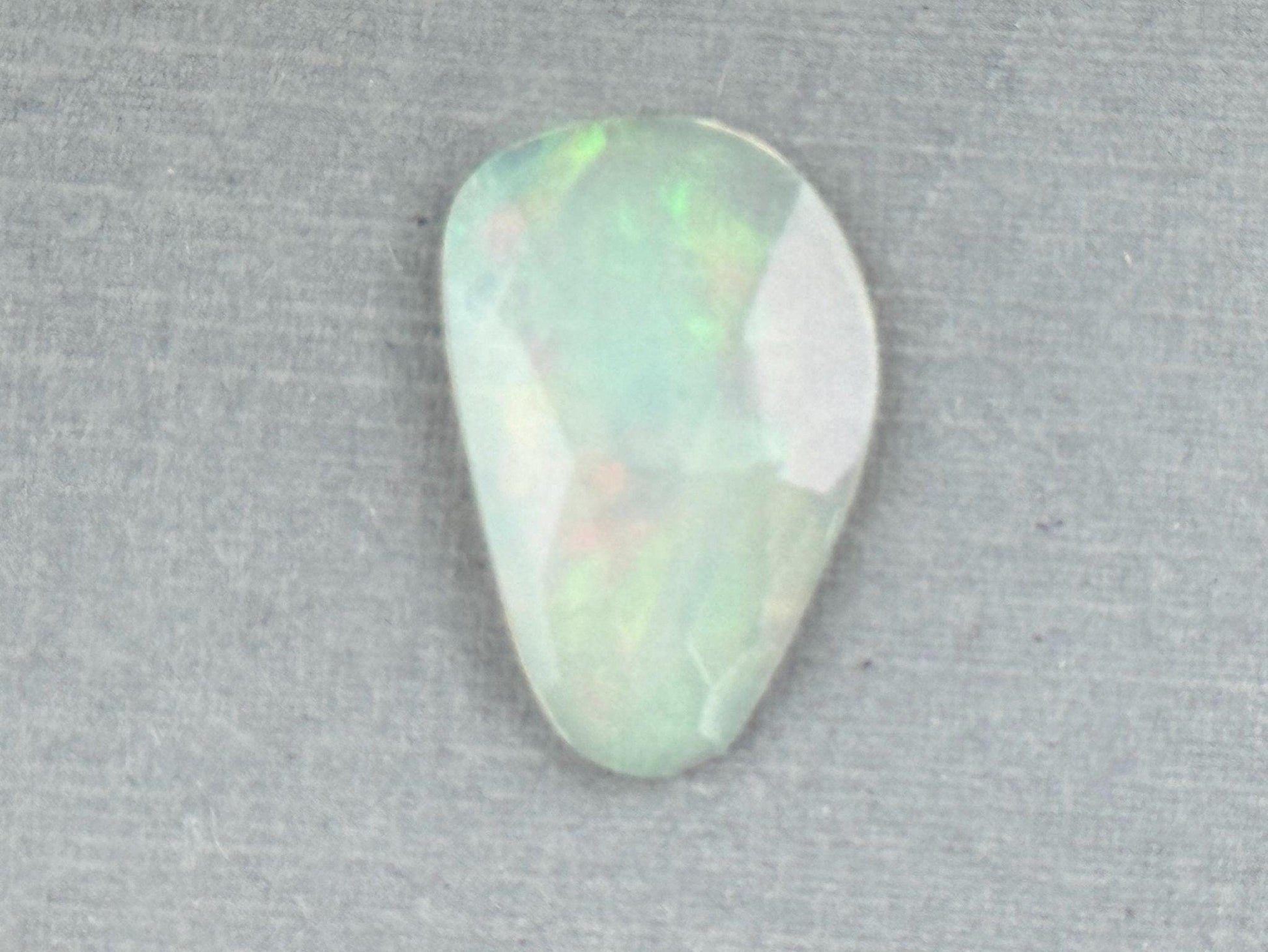 Large Ethiopian Opal with Fire | 18x12x2.7 | Rose Cut Freeform Loose Gemstone| 2.77 cts | OP484 - Ethiopian Opal - GemEnthusiast