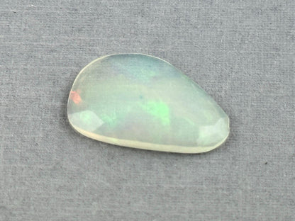Large Ethiopian Opal with Fire | 18x12x2.7 | Rose Cut Freeform Loose Gemstone| 2.77 cts | OP484 - Ethiopian Opal - GemEnthusiast
