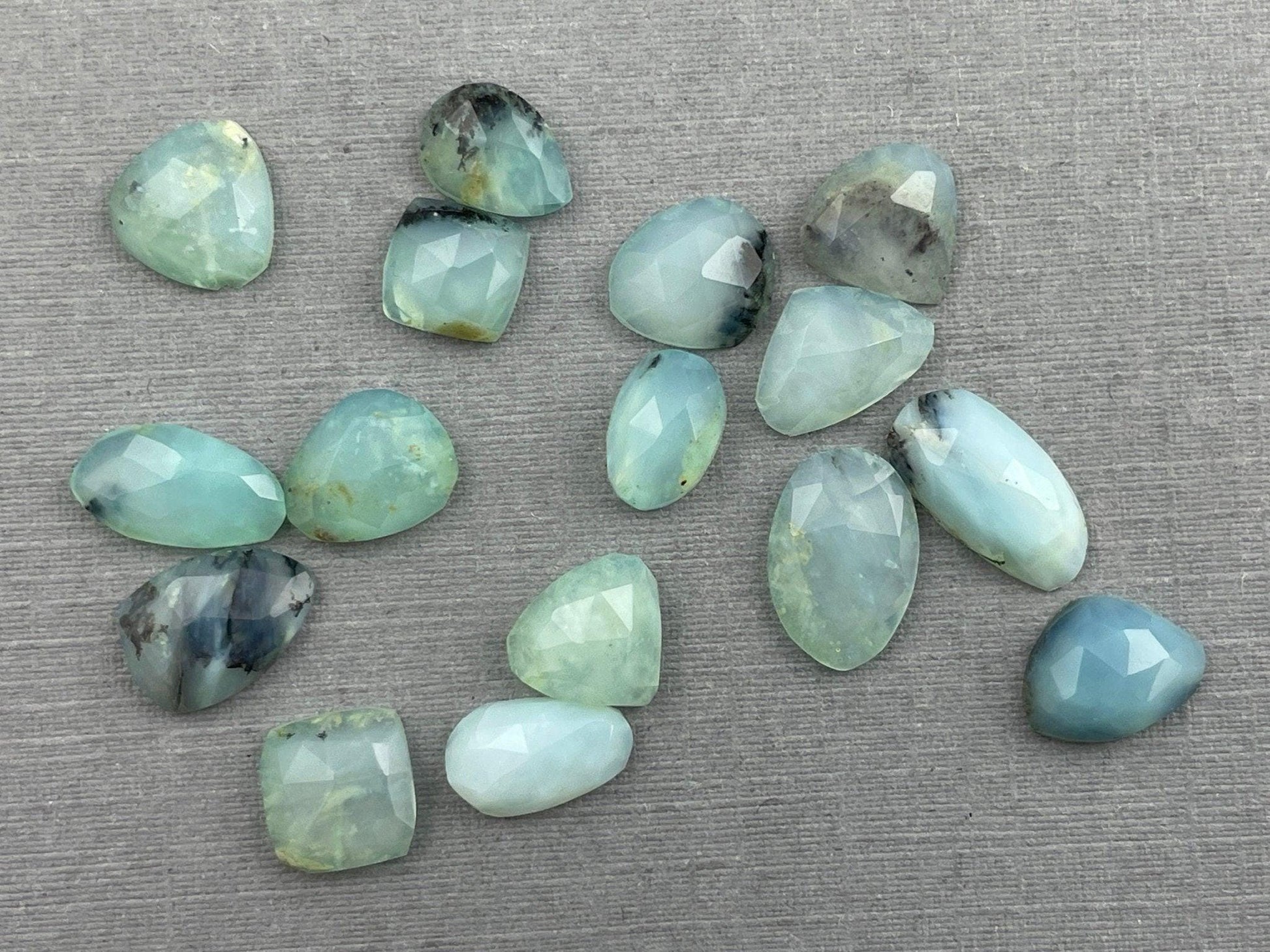 Peruvian Opal Rose Cut Lot | Natural Gemstone from Peru | 15+ carats | PO409 - - GemEnthusiast