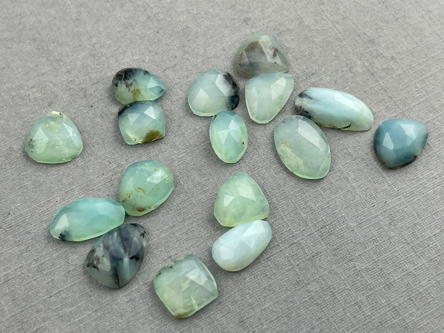Peruvian Opal Rose Cut Lot | Natural Gemstone from Peru | 15+ carats | PO409 - - GemEnthusiast