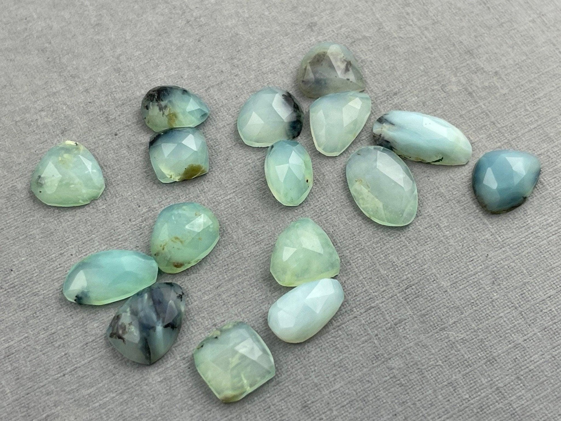 Peruvian Opal Rose Cut Lot | Natural Gemstone from Peru | 15+ carats | PO409 - - GemEnthusiast