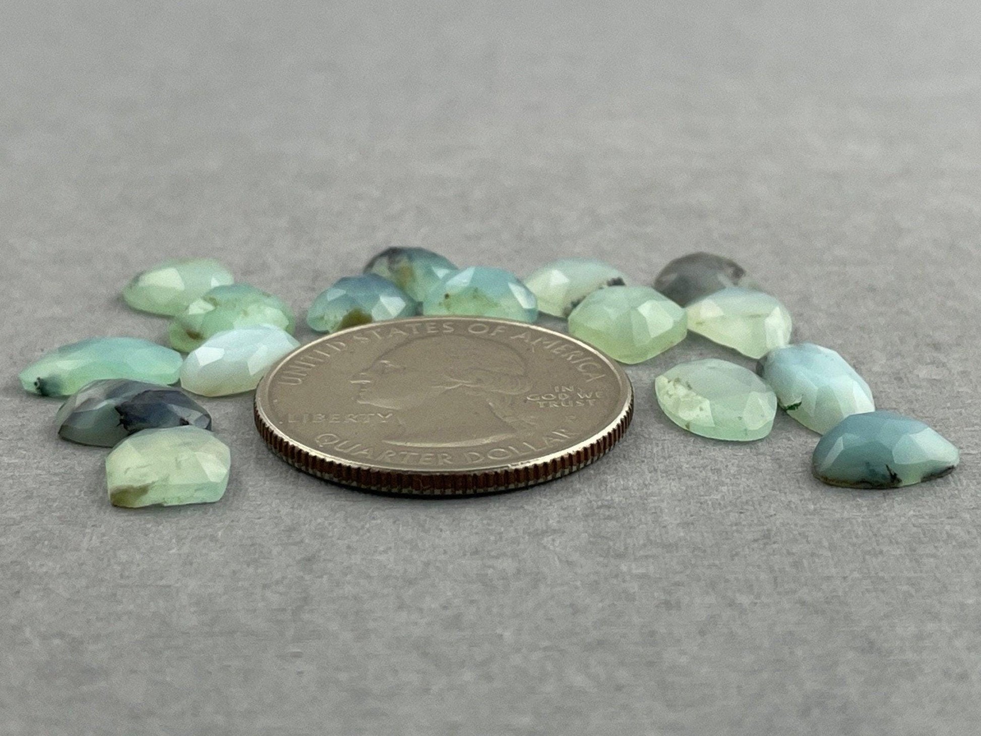 Peruvian Opal Rose Cut Lot | Natural Gemstone from Peru | 15+ carats | PO409 - - GemEnthusiast