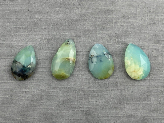 Peruvian Opal Rose Cut Pear Lot | Natural Gemstone from Peru | 5.74 carats | PO414 - - GemEnthusiast