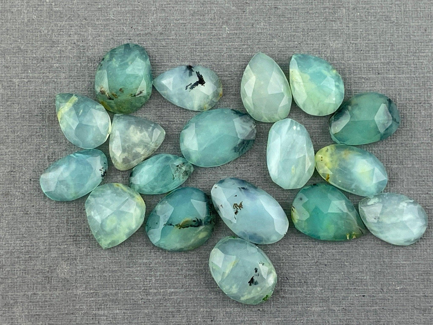Peruvian Opal Rose Cut Lot | 15+ carats | Randomly Selected Lot | Natural Gemstone from Peru - - GemEnthusiast