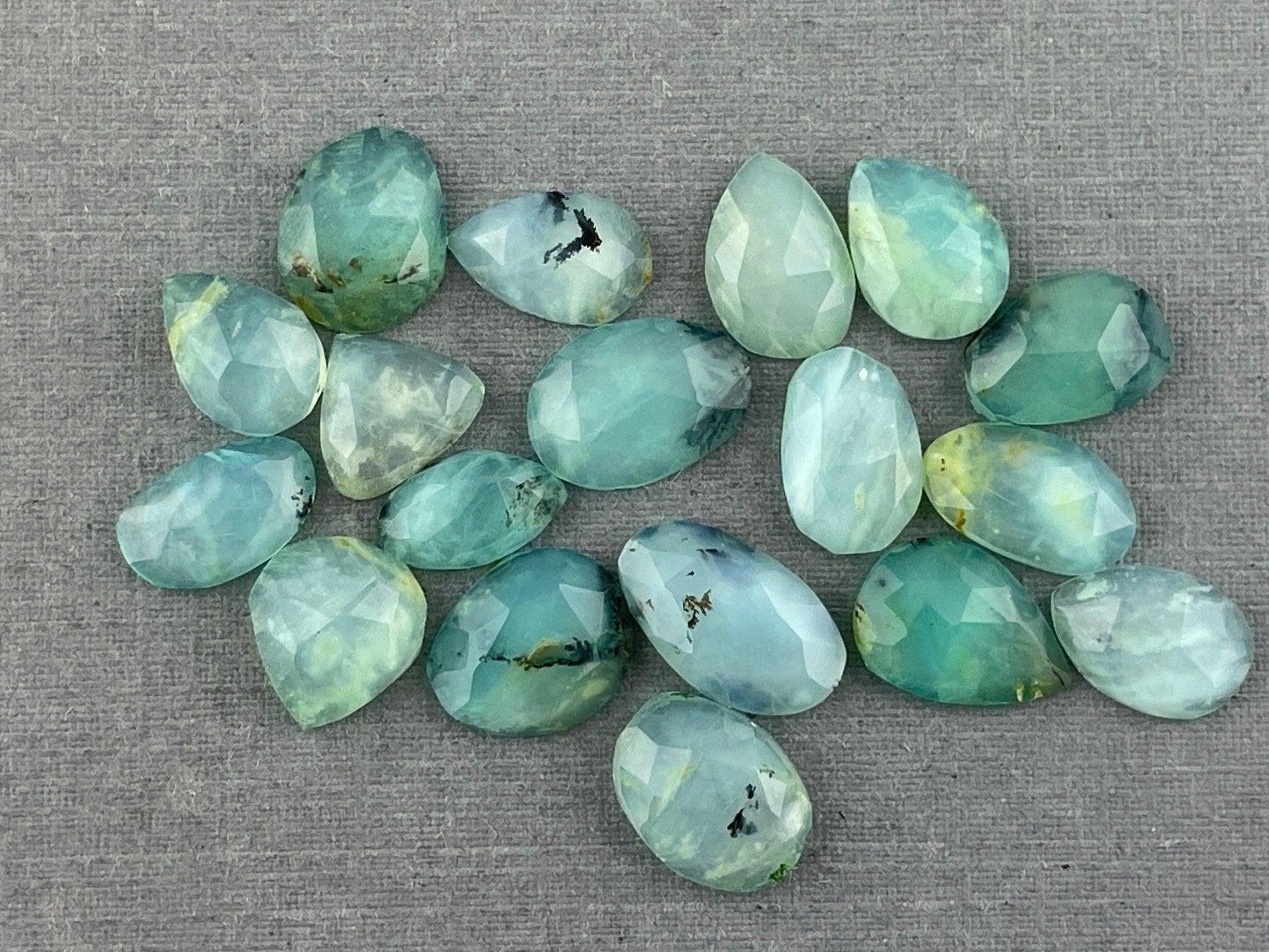 Peruvian Opal Rose Cut Lot | 15+ carats | Randomly Selected Lot | Natural Gemstone from Peru - - GemEnthusiast