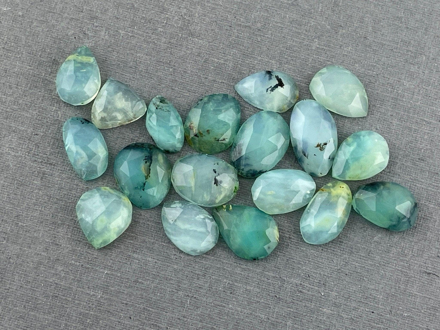 Peruvian Opal Rose Cut Lot | 15+ carats | Randomly Selected Lot | Natural Gemstone from Peru - - GemEnthusiast