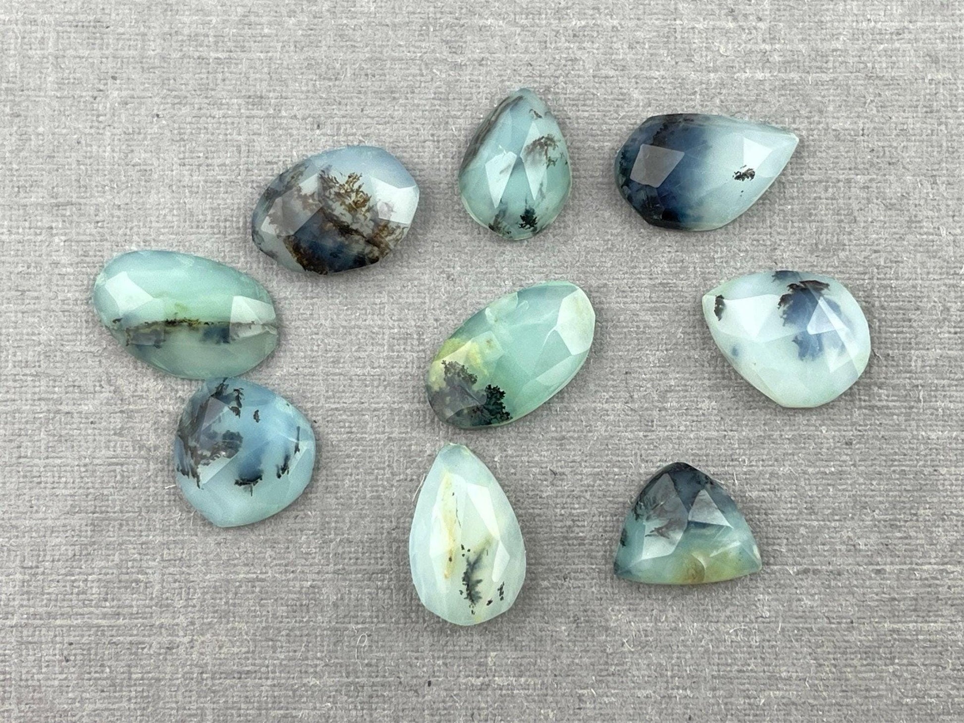 Peruvian Opal Rose Cut Lot | Natural Gemstone from Peru | 8+ carats | PO428 - Peruvian Opal - GemEnthusiast