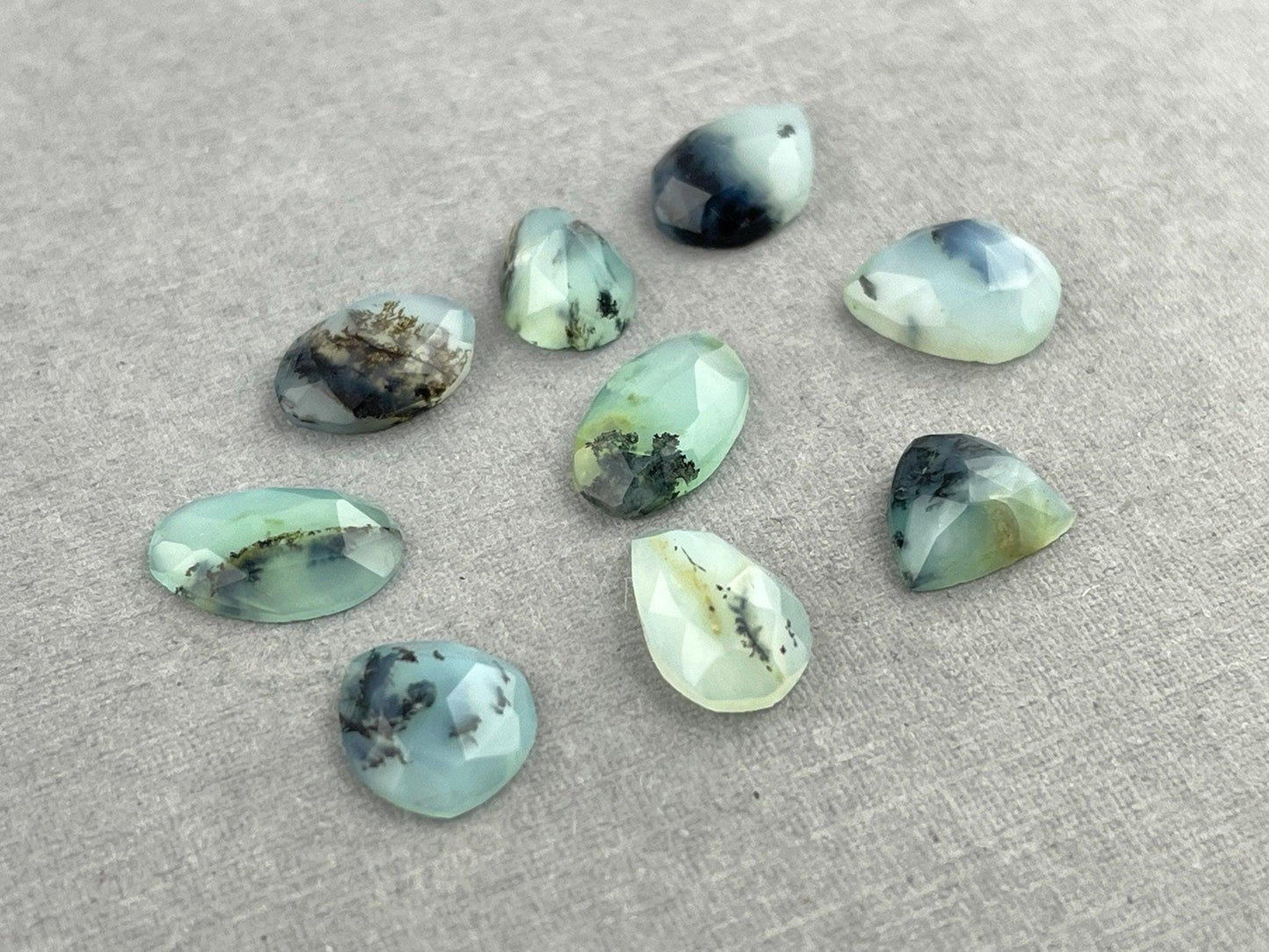 Peruvian Opal Rose Cut Lot | Natural Gemstone from Peru | 8+ carats | PO428 - Peruvian Opal - GemEnthusiast