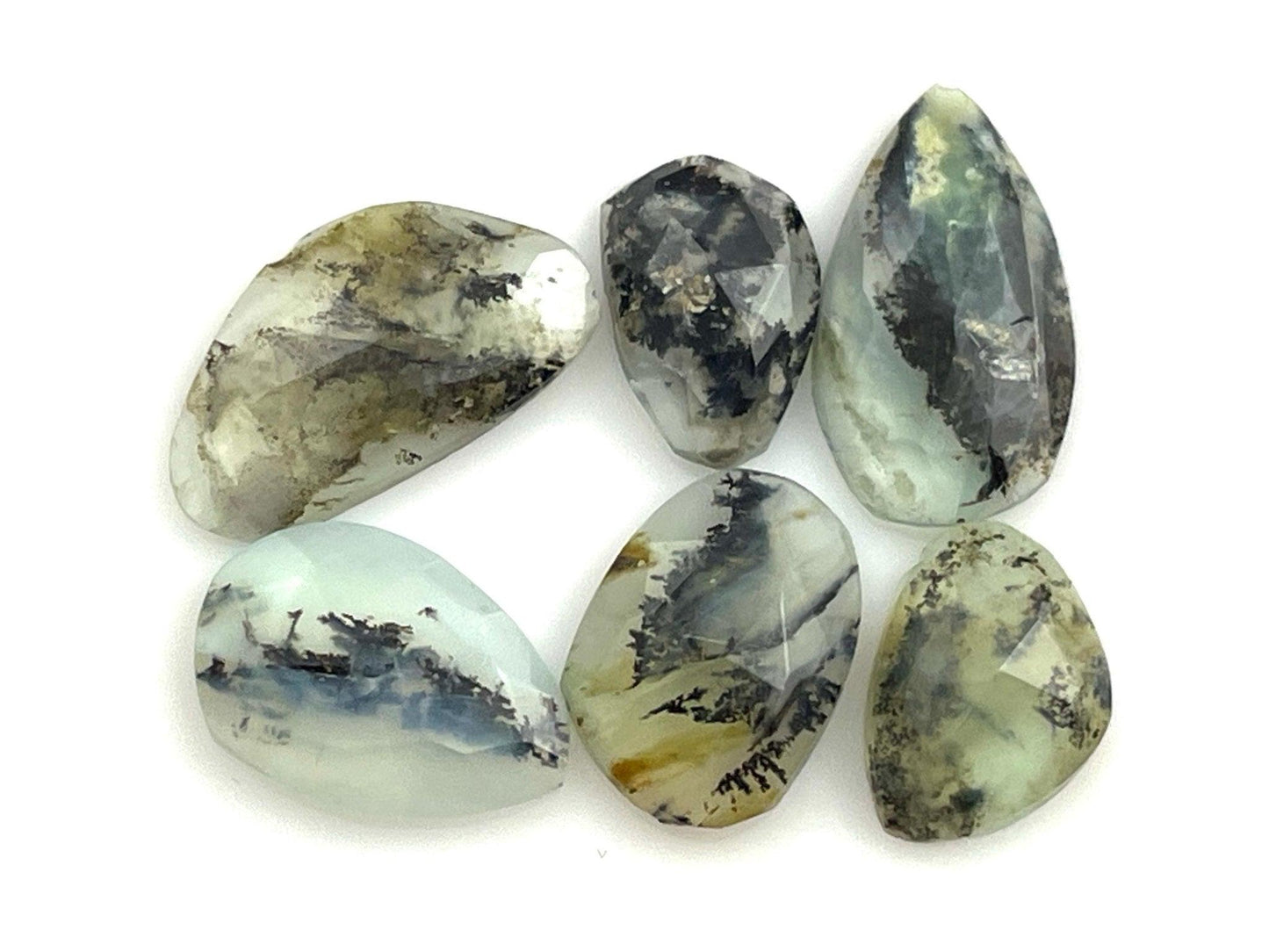 Peruvian Opal Rose Cut Lot | 9 - 14mm | Natural Gemstone from Peru | 6.74 carats | PO426 - Peruvian Opal - GemEnthusiast