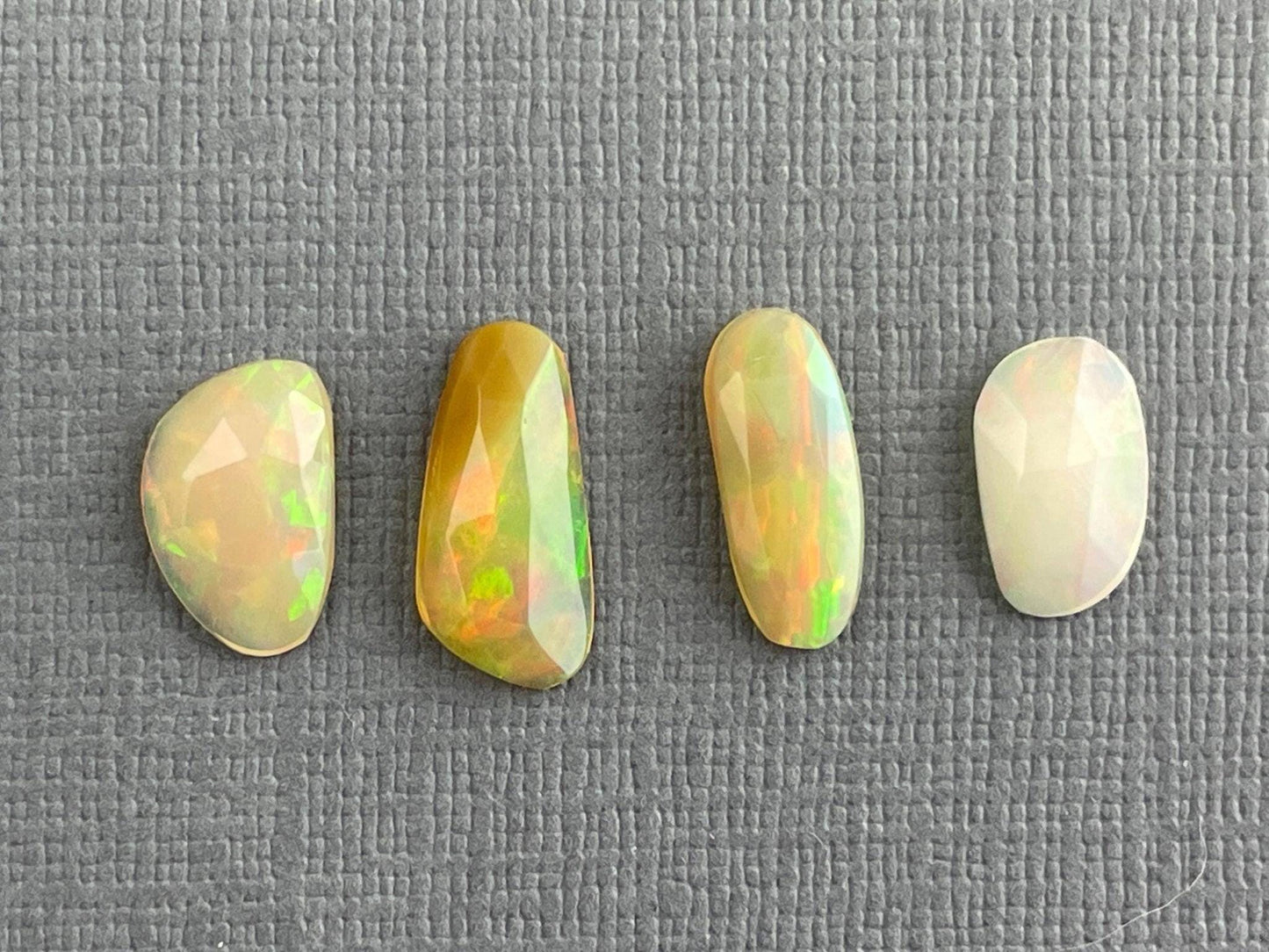 Ethiopian Opals with Fire Lot | Rose Cut Natural Loose Gemstone | 4.28 carats | OP476 - - GemEnthusiast