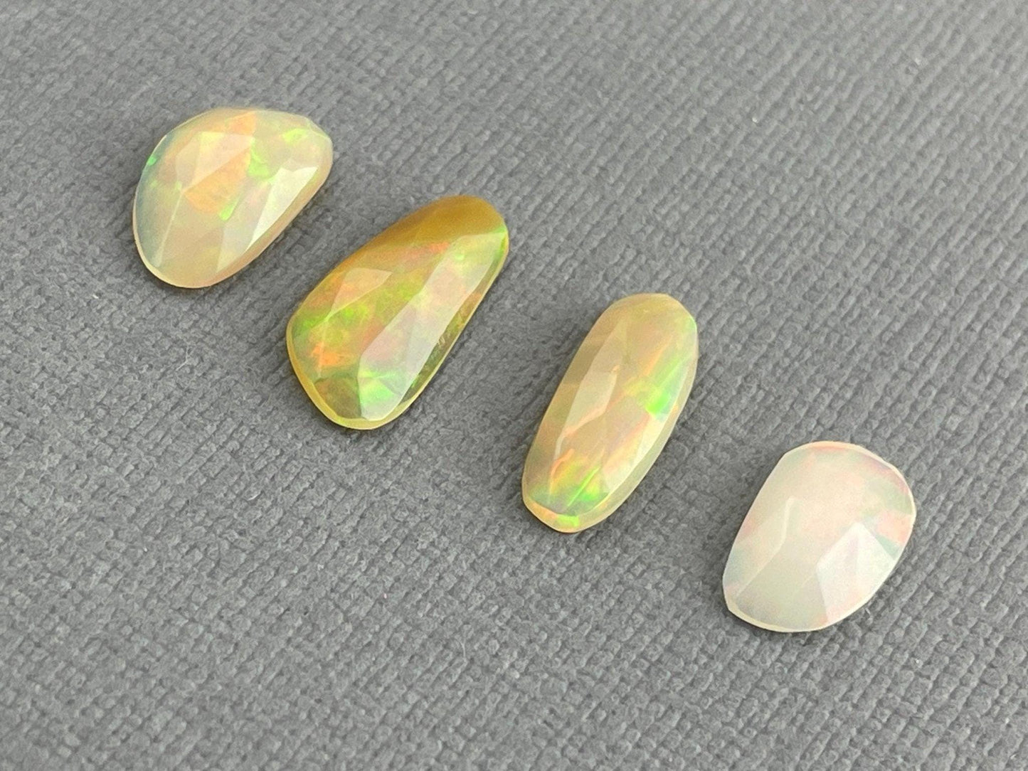 Ethiopian Opals with Fire Lot | Rose Cut Natural Loose Gemstone | 4.28 carats | OP476 - - GemEnthusiast