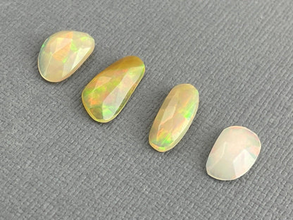 Ethiopian Opals with Fire Lot | Rose Cut Natural Loose Gemstone | 4.28 carats | OP476 - - GemEnthusiast