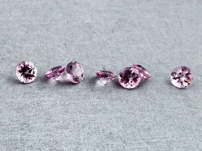 3.5mm California Pink Tourmaline Round | Per Stone | Natural Gemstone | Himalaya Mine, USA - California Tourmaline - GemEnthusiast