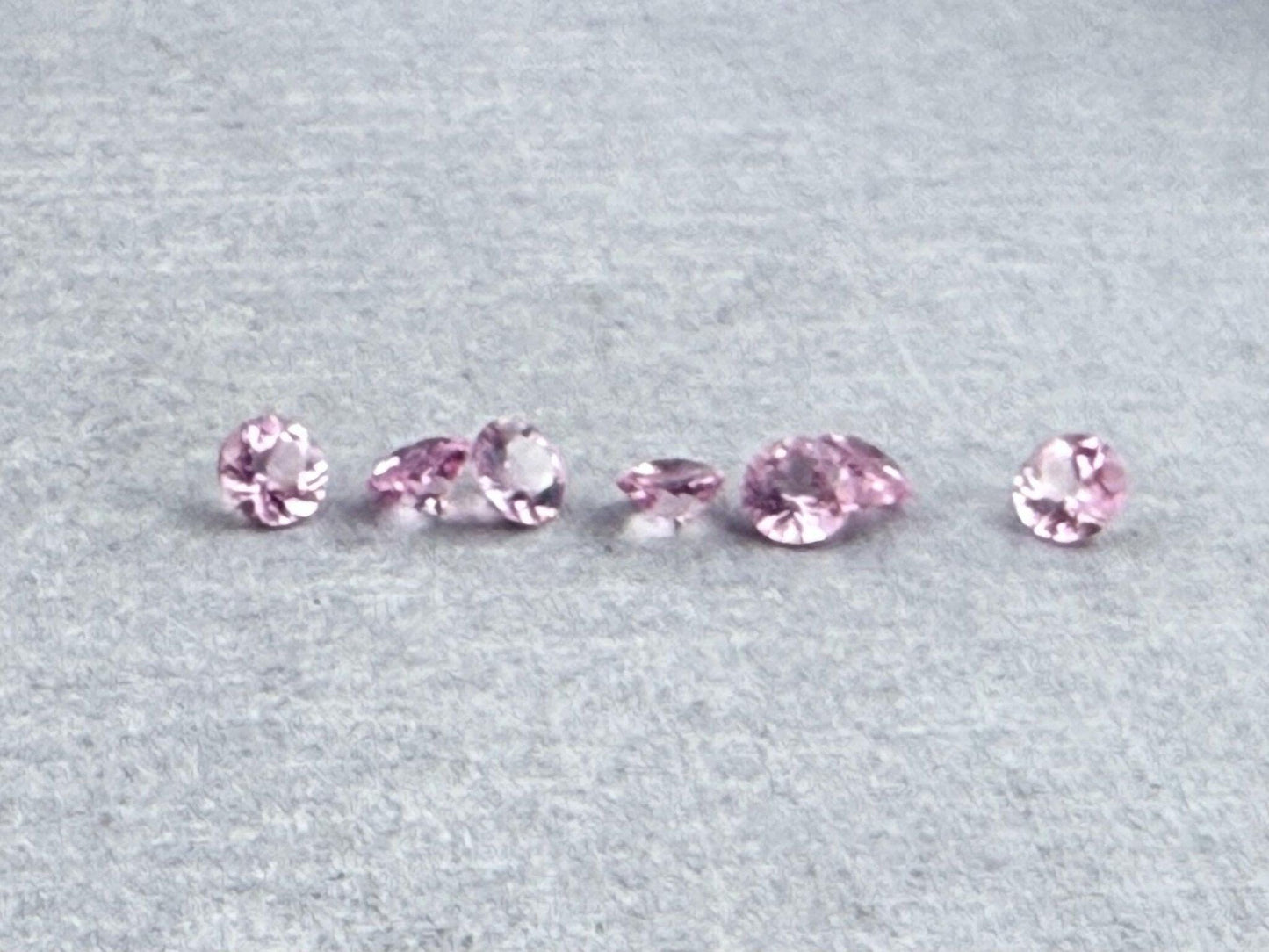 3.5mm California Pink Tourmaline Round | Per Stone | Natural Gemstone | Himalaya Mine, USA - California Tourmaline - GemEnthusiast