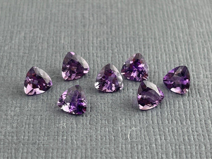 4.5mm Arizona Amethyst Trillion | Loose Gemstone | Ethically Sourced | Per Stone - - GemEnthusiast