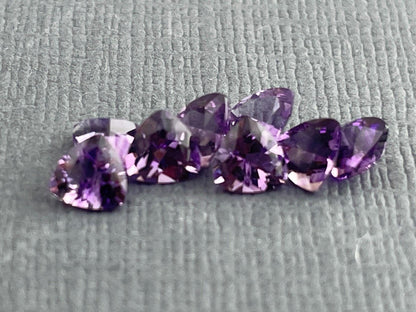 4.5mm Arizona Amethyst Trillion | Loose Gemstone | Ethically Sourced | Per Stone - - GemEnthusiast
