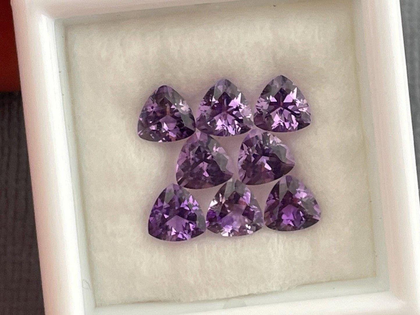 4.5mm Arizona Amethyst Trillion | Loose Gemstone | Ethically Sourced | Per Stone - - GemEnthusiast