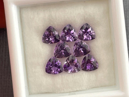 4.5mm Arizona Amethyst Trillion | Loose Gemstone | Ethically Sourced | Per Stone - - GemEnthusiast