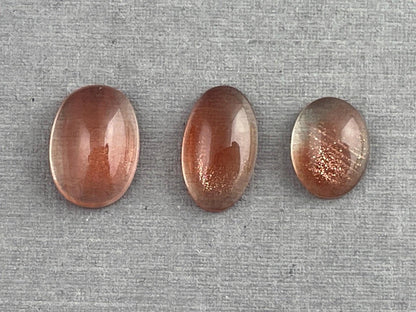 Oregon Sunstones Oval Cabochon Lot | 6.6 carats | OSC303 - - GemEnthusiast