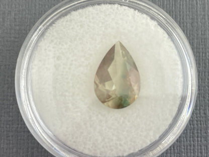Oregon Sunstone Pear Gemstone with Green Striation | 12x8 mm | 2.2 carats | OSF186 - - GemEnthusiast