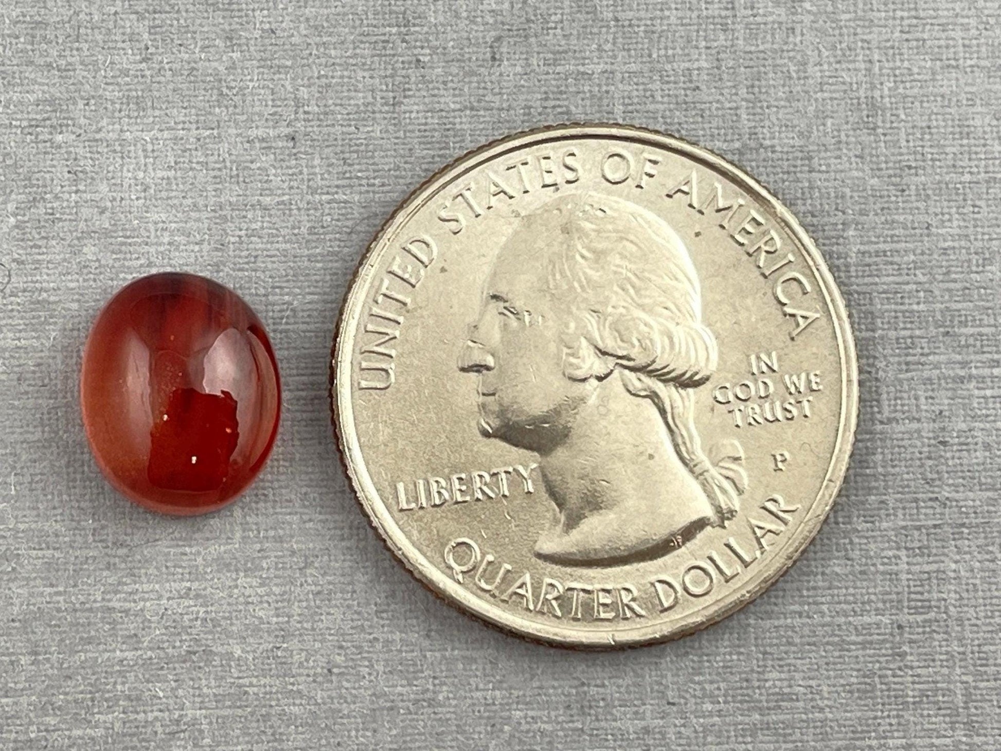 11x9 Red Oregon Sunstone Oval Cabochon | Schiller | 4.43 carats | OSC258 - - GemEnthusiast