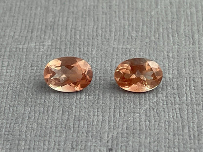7x5 Oregon Sunstones Oval Pair | 1.69 carats | OSF194 - - GemEnthusiast