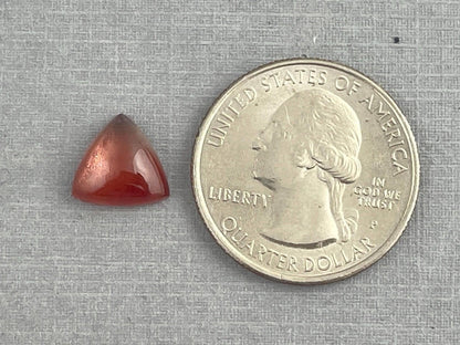 10mm Oregon Sunstone | Triangle Cabochon | Natural American Gemstone | 2.9 carats | OSC300 - Oregon Sunstone - GemEnthusiast