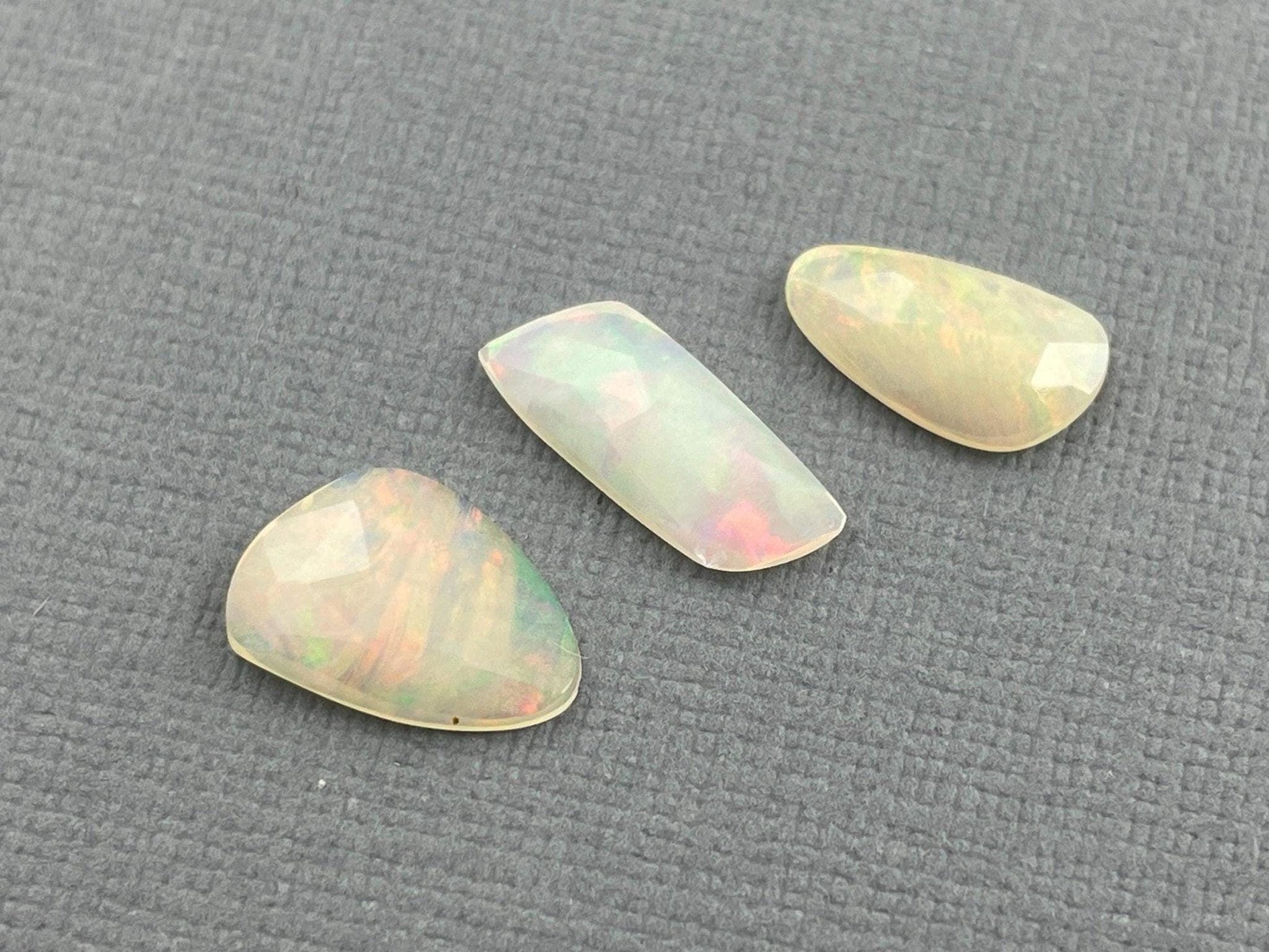 Ethiopian Opals with Fire | Rose Cut Natural Loose Gemstone Lot | 3.13 carats | OP462 - Ethiopian Opals - GemEnthusiast