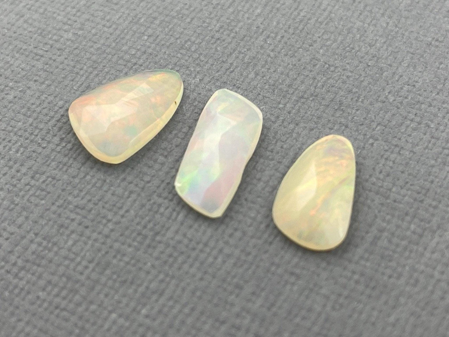 Ethiopian Opals with Fire | Rose Cut Natural Loose Gemstone Lot | 3.13 carats | OP462 - Ethiopian Opals - GemEnthusiast
