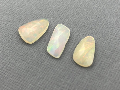 Ethiopian Opals with Fire | Rose Cut Natural Loose Gemstone Lot | 3.13 carats | OP462 - Ethiopian Opals - GemEnthusiast