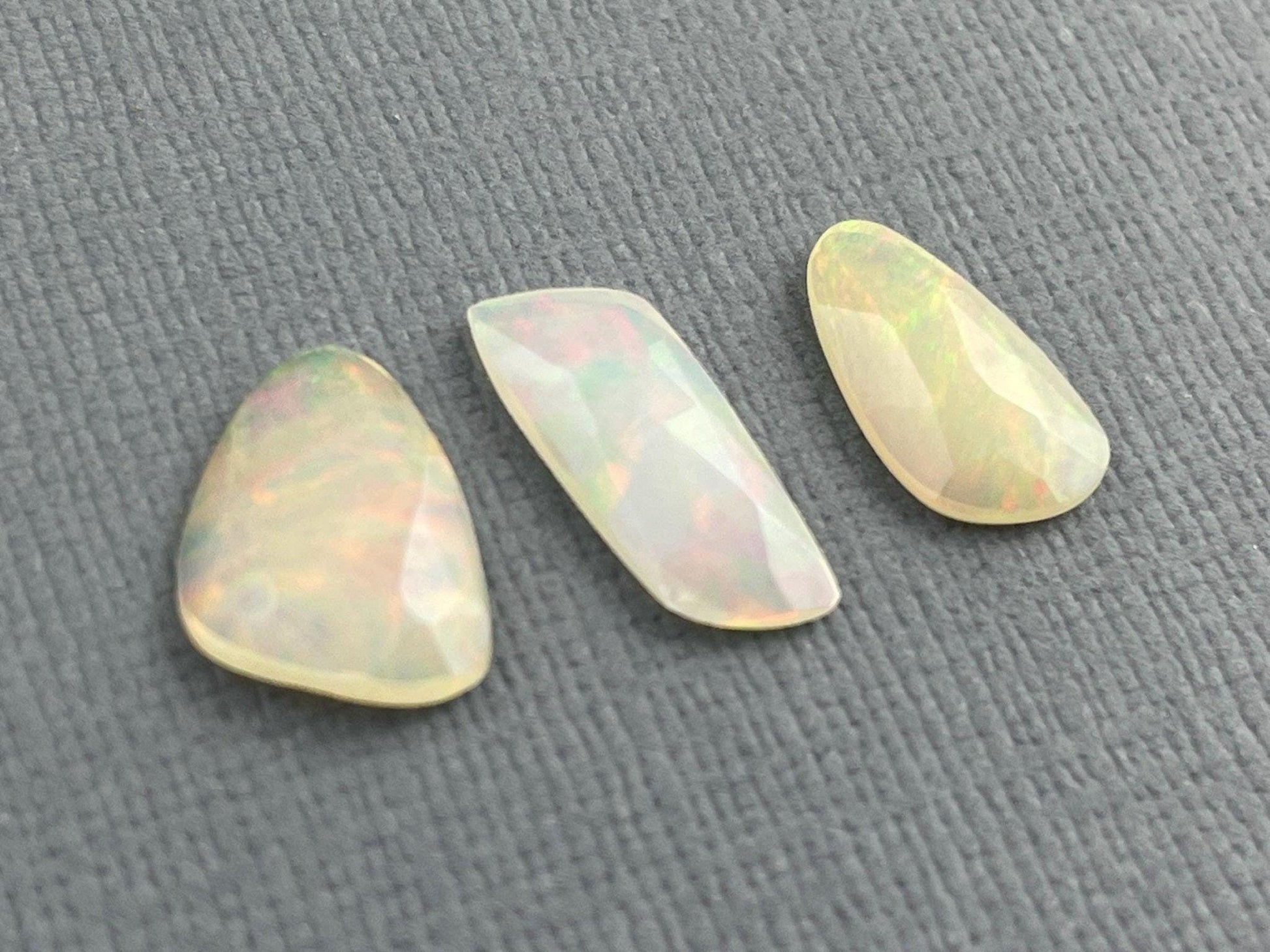 Ethiopian Opals with Fire | Rose Cut Natural Loose Gemstone Lot | 3.13 carats | OP462 - Ethiopian Opals - GemEnthusiast