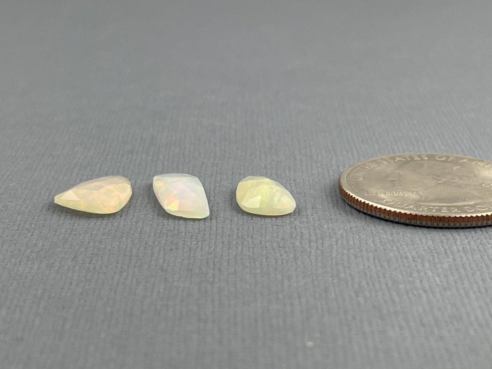 Ethiopian Opals with Fire | Rose Cut Natural Loose Gemstone Lot | 3.13 carats | OP462 - Ethiopian Opals - GemEnthusiast
