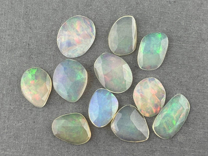 Ethiopian Opals with Fire | Rose Cut Natural Loose Gemstone Lot | OP440 - - GemEnthusiast