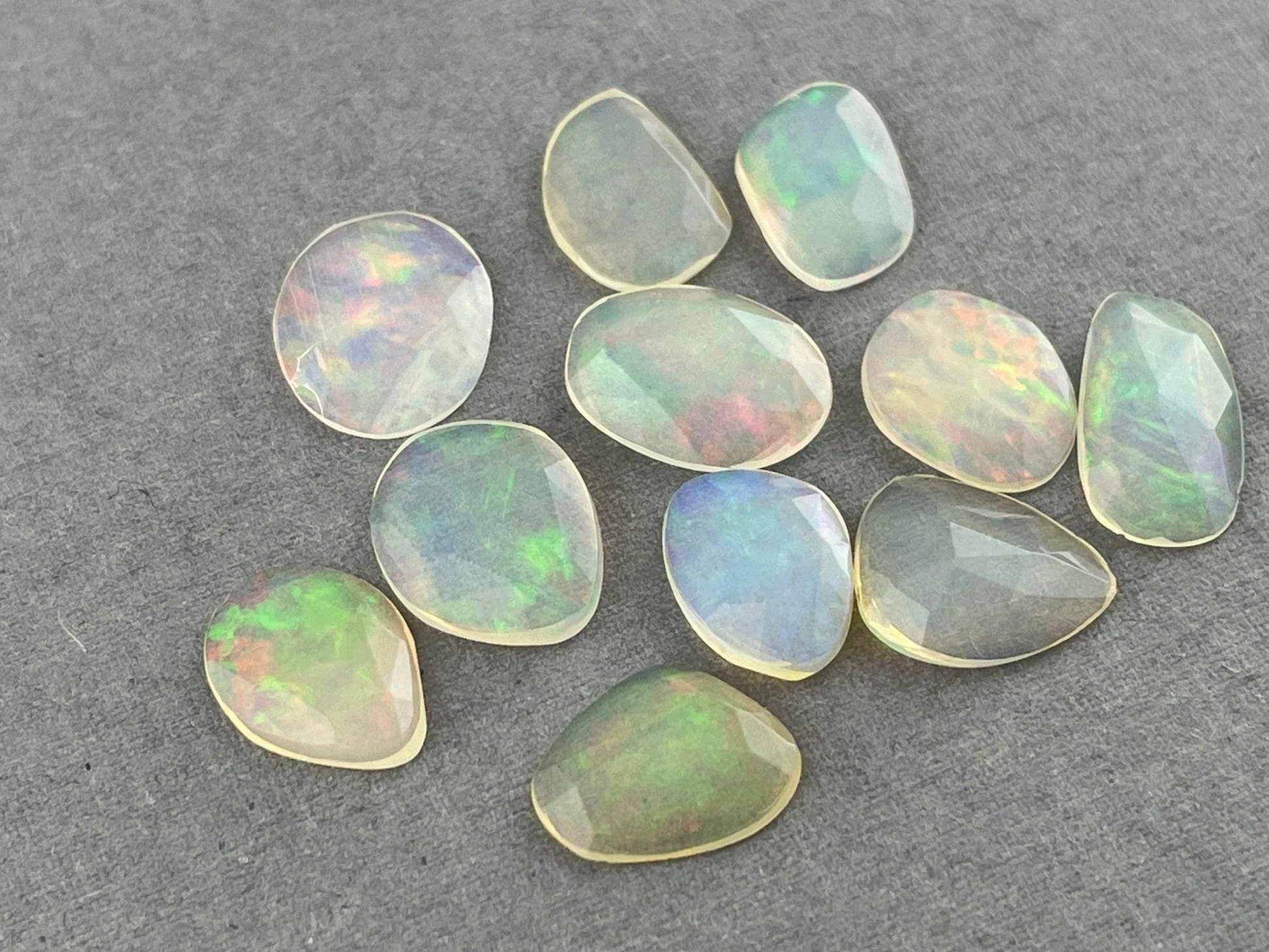 Ethiopian Opals with Fire | Rose Cut Natural Loose Gemstone Lot | OP440 - - GemEnthusiast