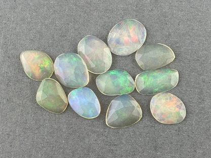 Ethiopian Opals with Fire | Rose Cut Natural Loose Gemstone Lot | OP440 - - GemEnthusiast