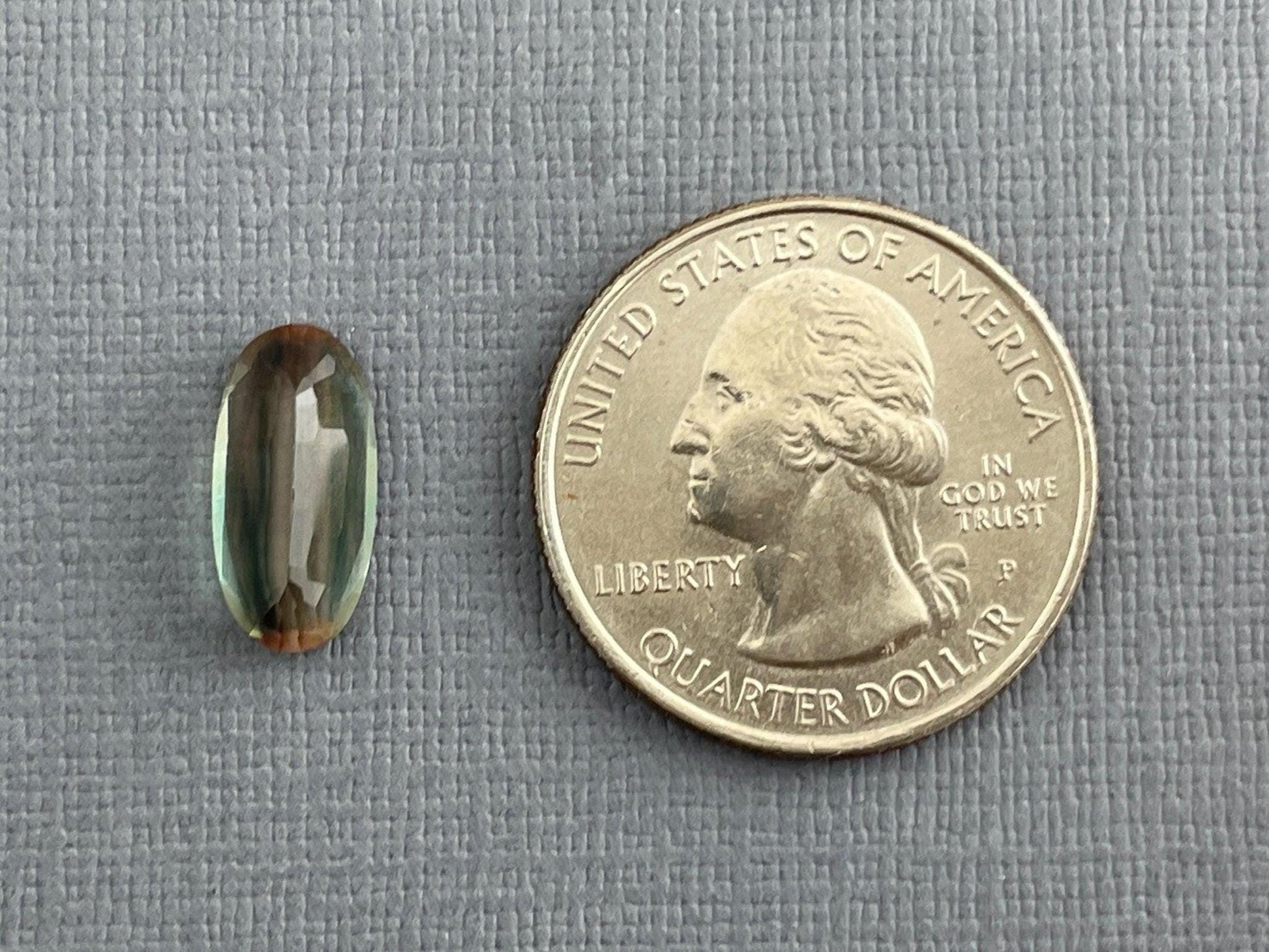 14x7 Green Oregon Sunstone Oval Faceted Gemstone | 3.47 carats | OSF156 - - GemEnthusiast