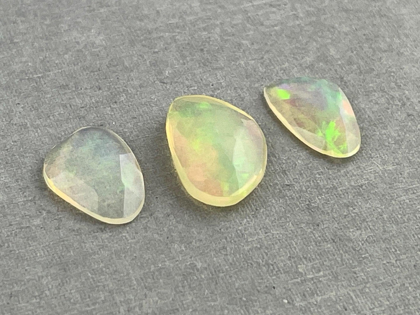 Ethiopian Opals with Fire | Rose Cut Natural Loose Gemstone Lot | 4.12 carats | OP482 - Ethiopian Opal - GemEnthusiast