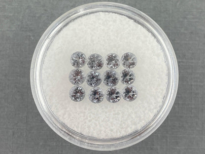 3.5 mm Platinum Spinel Faceted Round | Mozambique Natural Gemstone | P173 - Natural Spinel - GemEnthusiast
