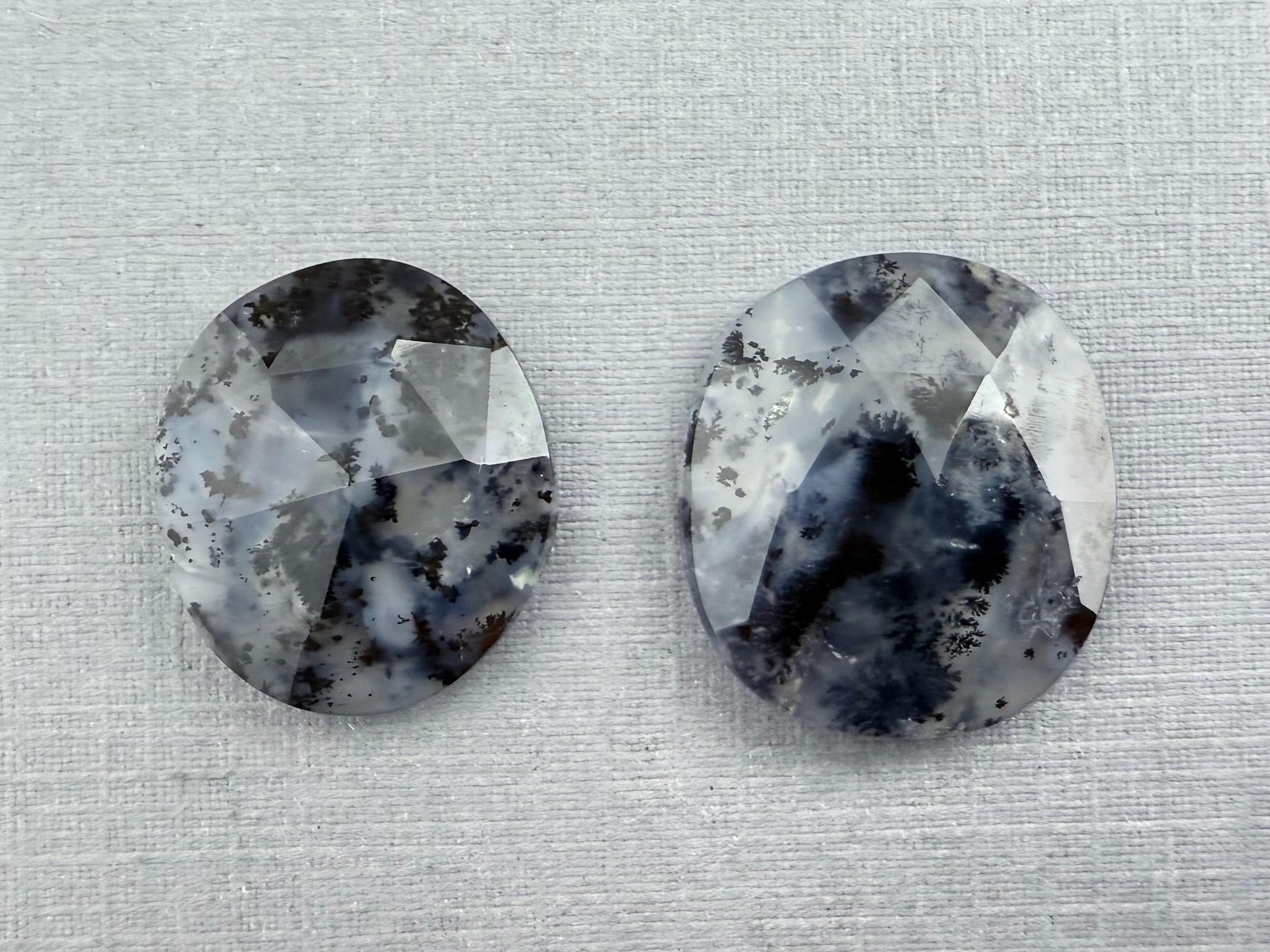 Dendritic Opal Rose Cut Lot | Natural Gemstone Cabochon | OD102 S2 - - GemEnthusiast