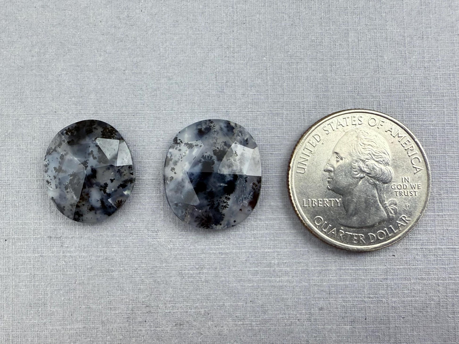 Dendritic Opal Rose Cut Lot | Natural Gemstone Cabochon | OD102 S2 - - GemEnthusiast