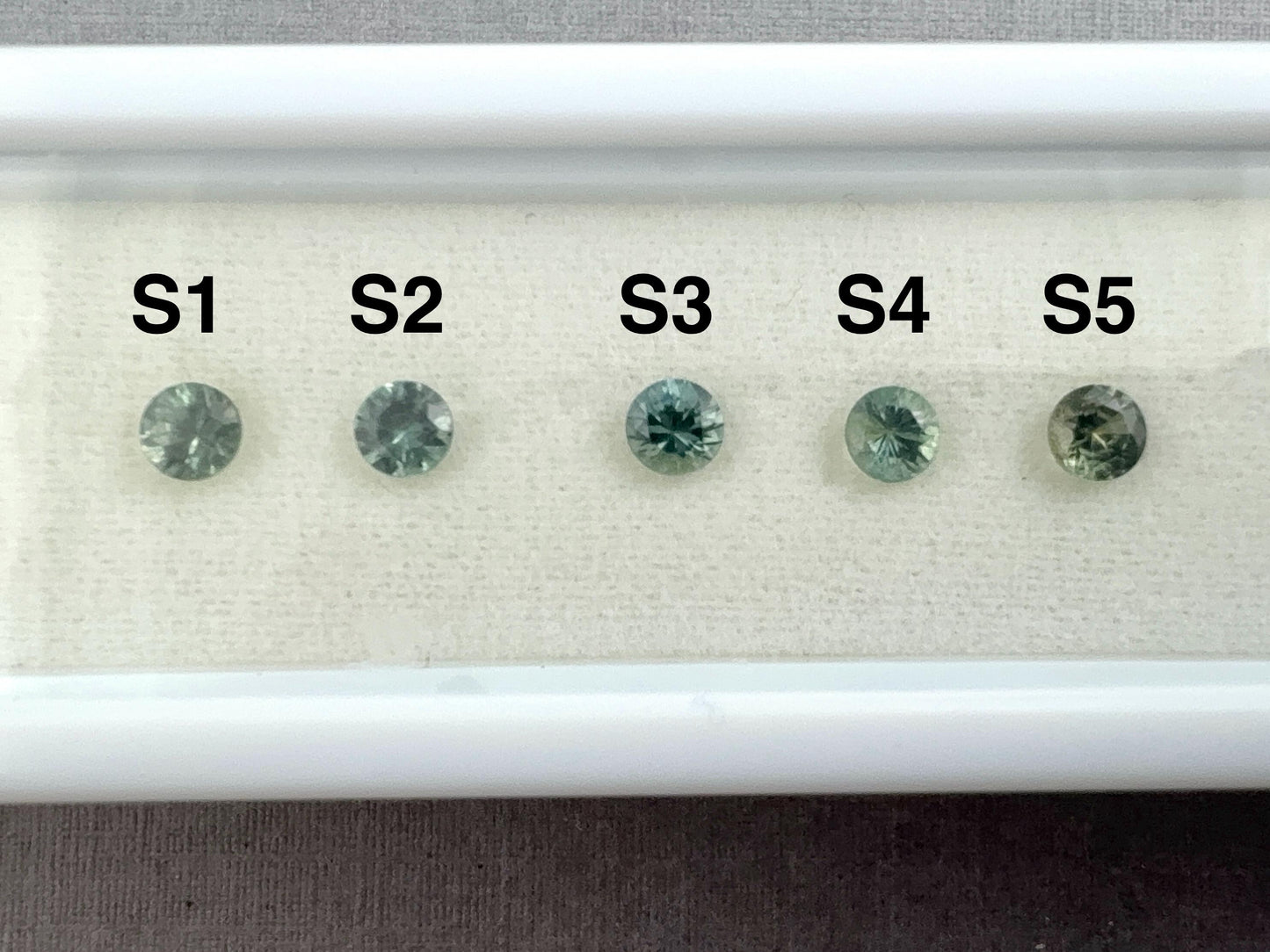 3.5mm Montana Sapphire: Green Round Brilliant Loose Gemstone, Per Stone - Montana Sapphire - GemEnthusiast