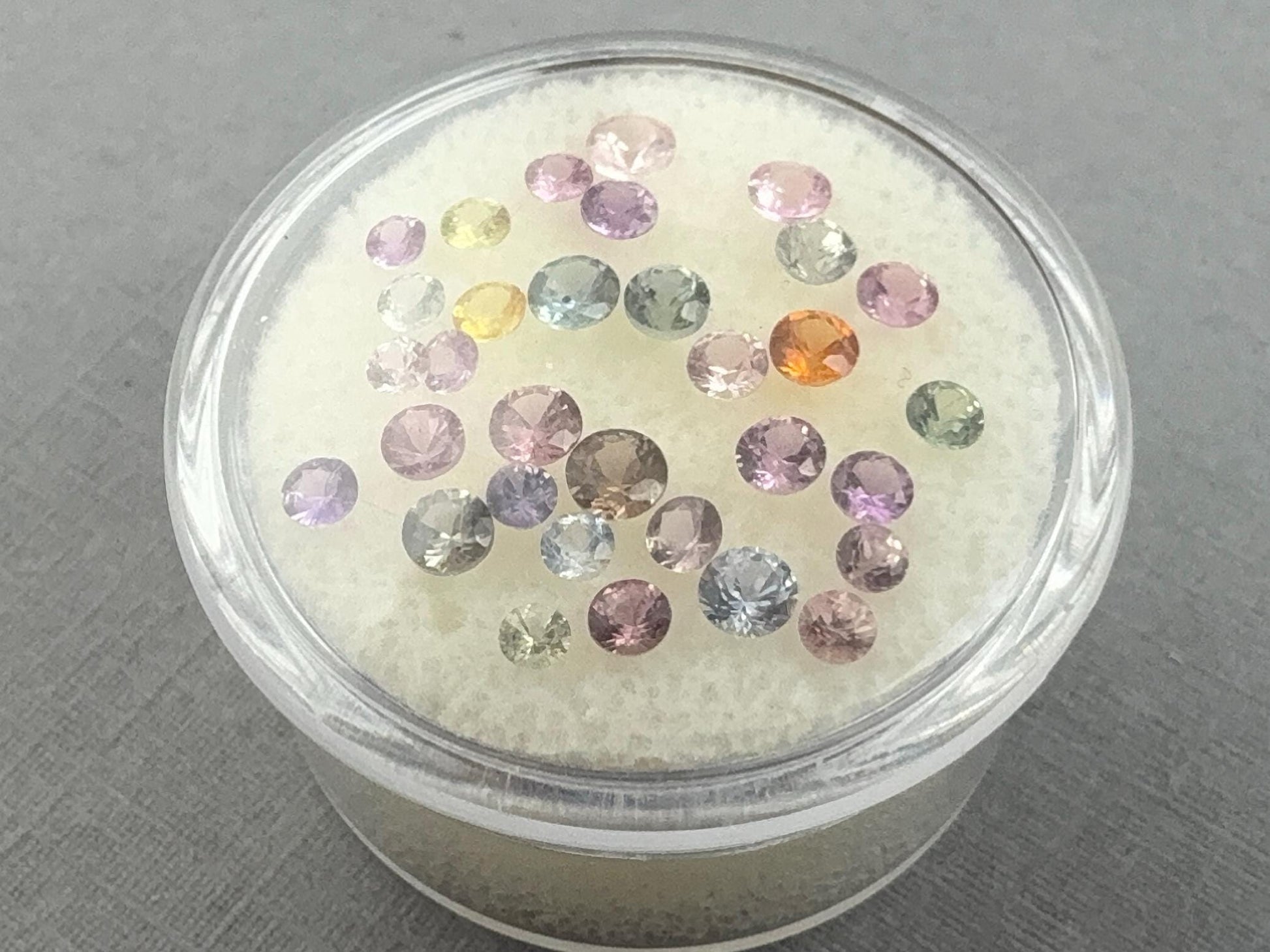 Fancy Sapphire Lot: 3 carats | 2.3mm to 3.5mm | Yellow, Green, Purple, Pink Orange Gemstones | SF134 - Fancy Sapphire - GemEnthusiast