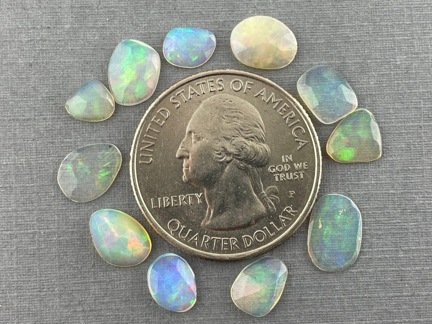 Ethiopian Opals 4 Ct Lots | Rose Cut Natural Loose Gemstones | Small, Medium, Large Sizes - Ethiopian Opal - GemEnthusiast