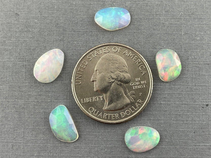 Ethiopian Opals 4 Ct Lots | Rose Cut Natural Loose Gemstones | Small, Medium, Large Sizes - Ethiopian Opal - GemEnthusiast