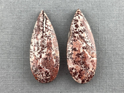 Sonora Dendritic Pear Pairs | Natural Stone from Mexico | JS153 - Sonora Dendritic Jasper - GemEnthusiast