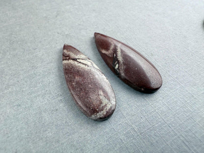 Sonora Dendritic Pear Pairs | Natural Stone from Mexico | JS153 - Sonora Dendritic Jasper - GemEnthusiast
