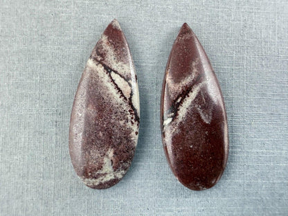 Sonora Dendritic Pear Pairs | Natural Stone from Mexico | JS153 - Sonora Dendritic Jasper - GemEnthusiast