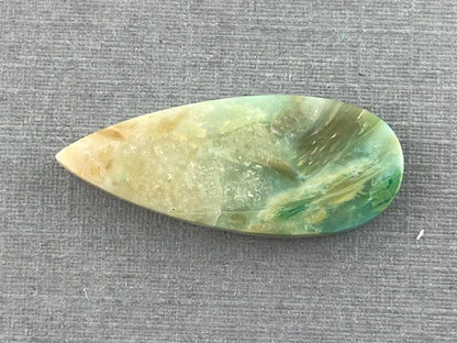Petrified Wood Opal Pear | Natural Opalized Fossil Cabochon | WO226 - Fossilized Wood Opal, Petrified Wood Opal - GemEnthusiast