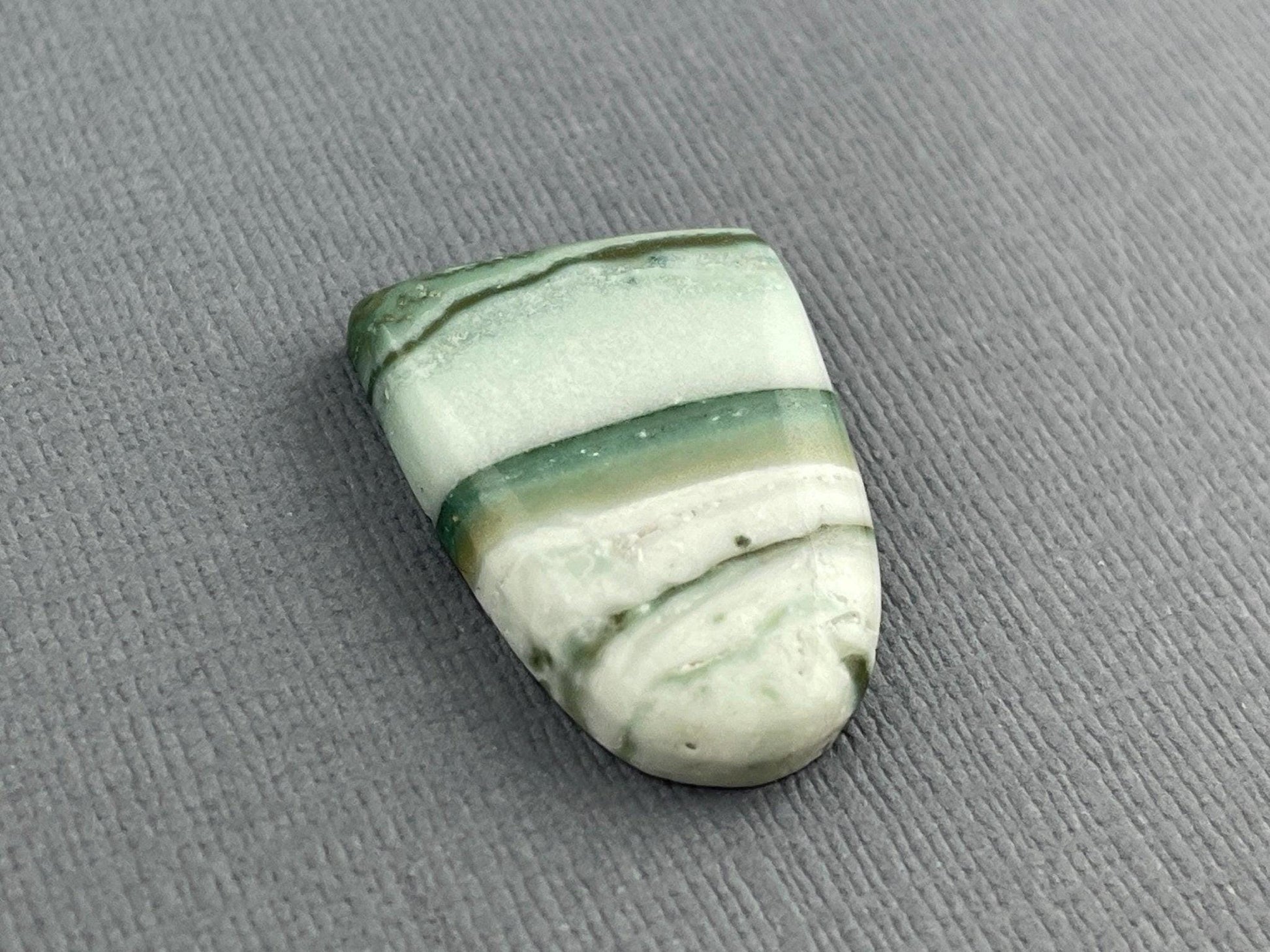 Saturn Chalcedony Cabochon | 25x18 mm | Natural Loose Gemstone | CA317 - - GemEnthusiast