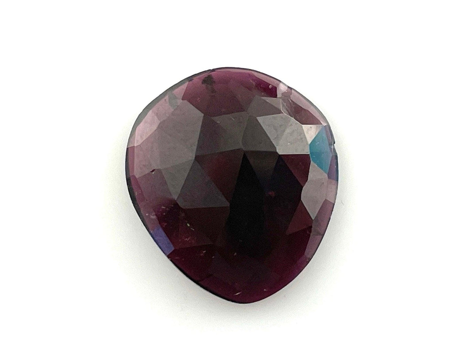Large Dark Rubellite Tourmaline Rose Cut Cabochon | Loose Natural Gemstone | 7.24 carats | TR130 - - GemEnthusiast